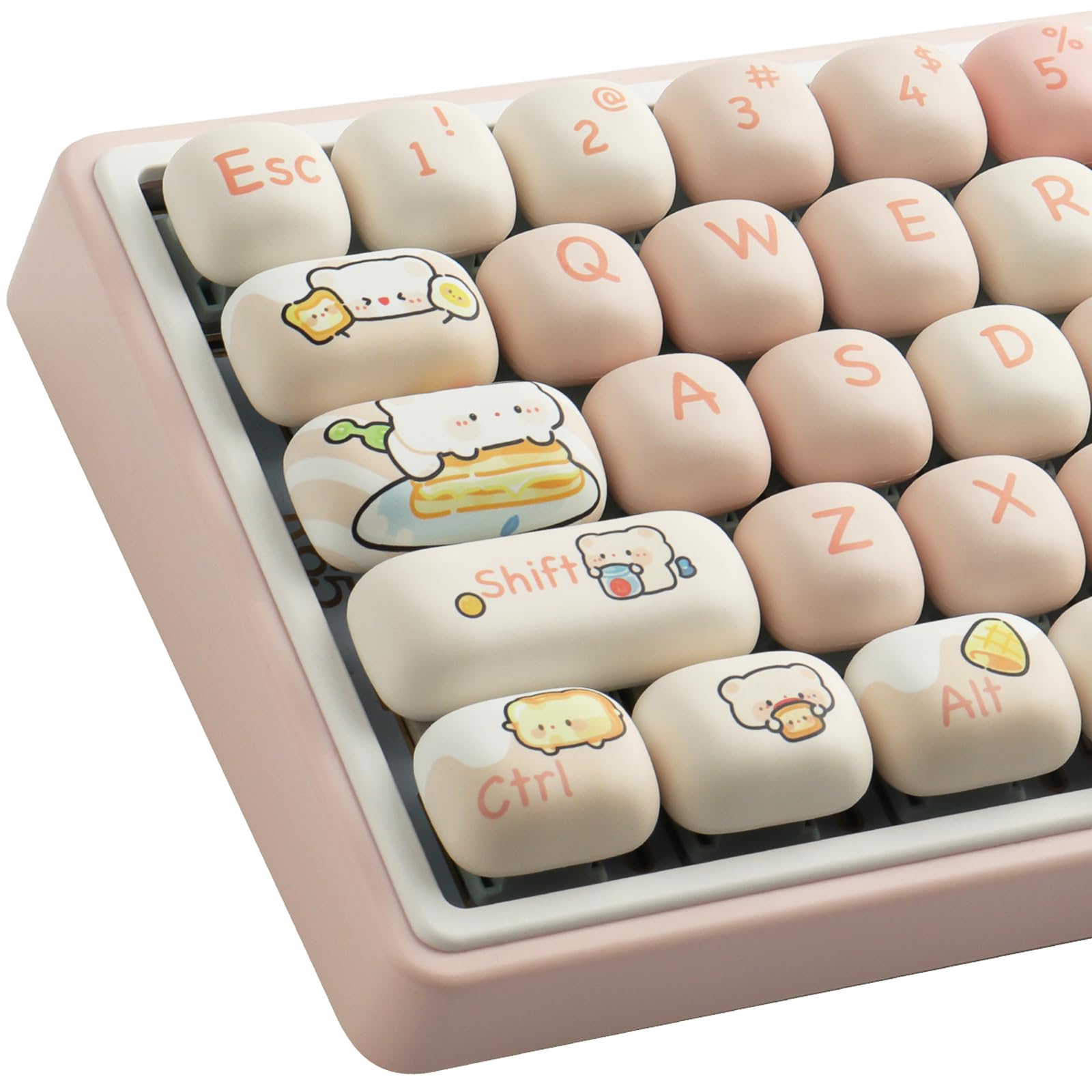 Amazon.co.jp: Hyekit PBT キーキャップ - キーキャップ 75% MOG キー